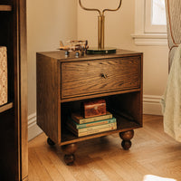 M33360TE,Nate Berkus x Babyletto Astre Nightstand in Toffee