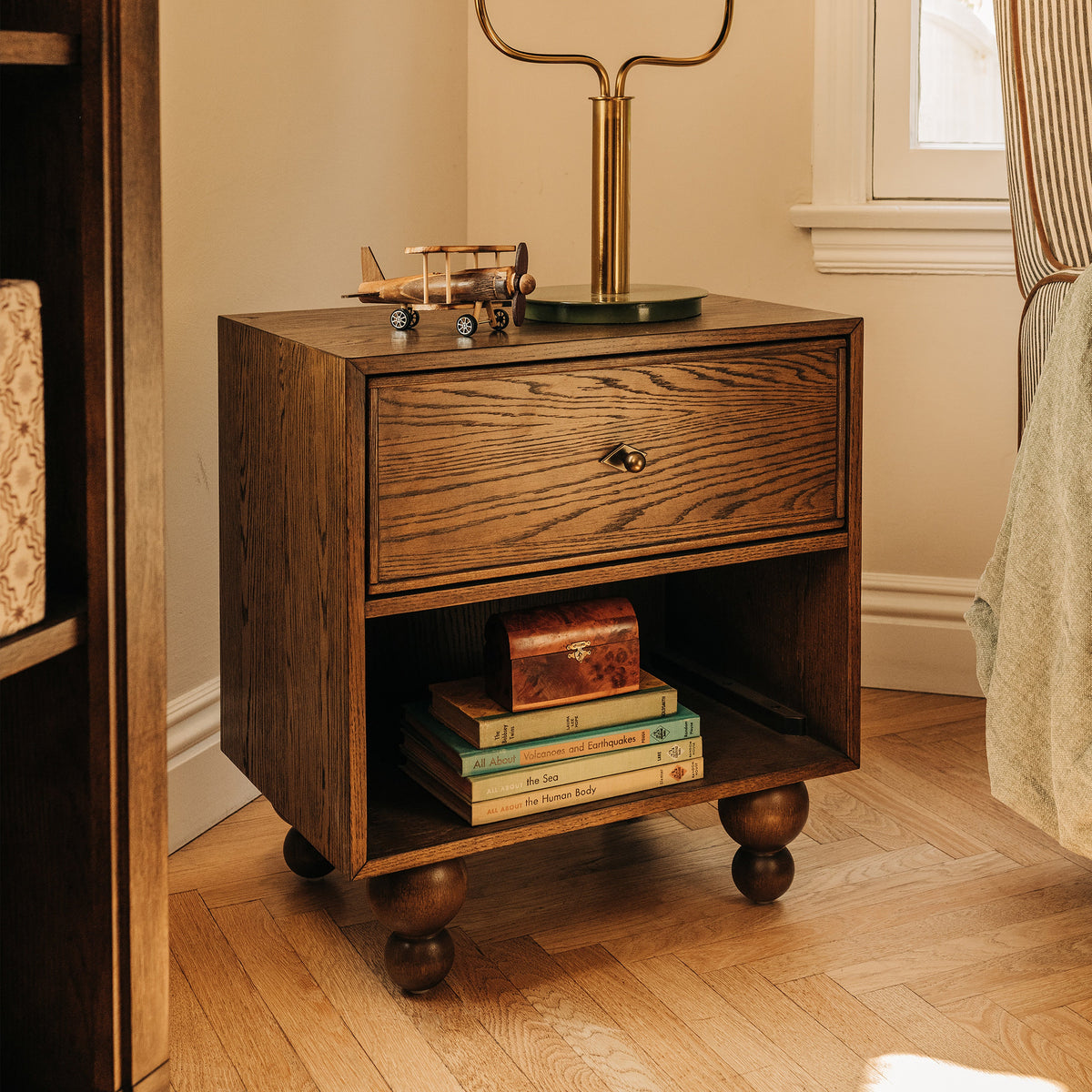 M33360TE,Nate Berkus x Babyletto Astre Nightstand in Toffee