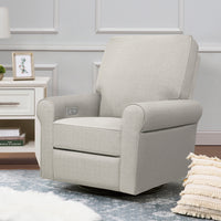B17787PGET,Monroe Pillowback Power Recliner in Performance Grey Eco-Twill
