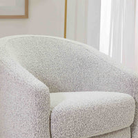 M5887BWB,Madison Swivel Glider in Black White Boucle