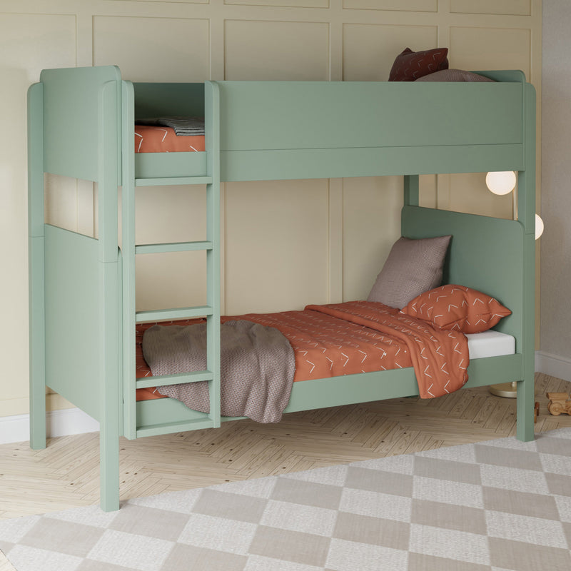 M18494LS,TipToe Bunk Bed in Light Sage