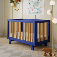 M4201CBTHY,Hudson 3-in-1 Convertible Crib w/Toddler Bed Conversion Kit in Cobalt/Honey