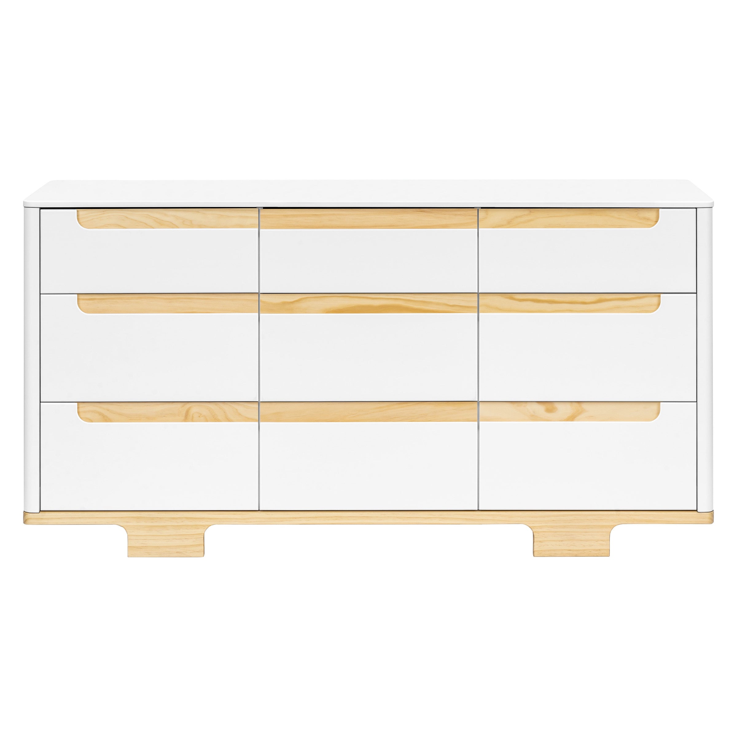 M23428WN,Yuzu 9-Drawer Dresser  Assembled in White/Natural