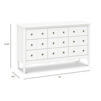 M7128RW,Liberty 9-Drawer Assembled Dresser in Warm White
