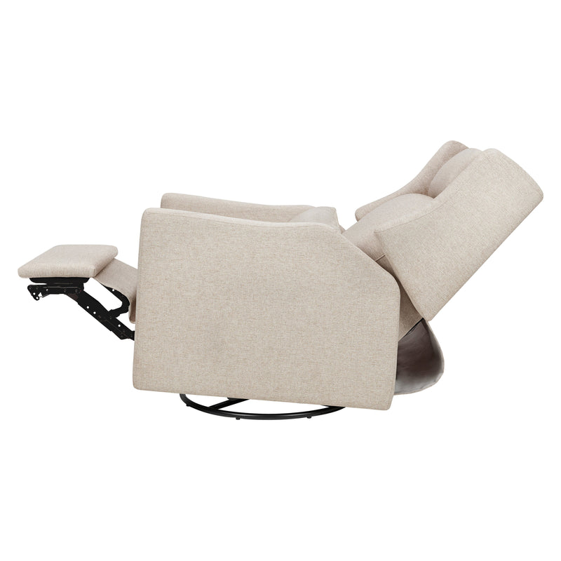 M11286PBEW,Kiwi Plus Power Glider Recliner w/ Power Headrest in Performance Beach Eco-Weave