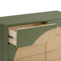 M30216OLSH,Moab 6-Drawer Assembled Dresser in Olive/Ash