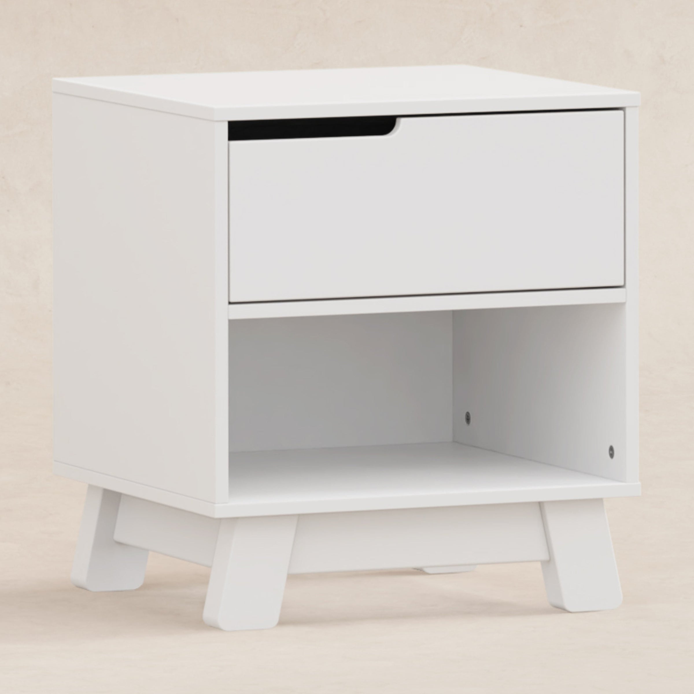 M4260W,Hudson Nightstand with USB Port in White