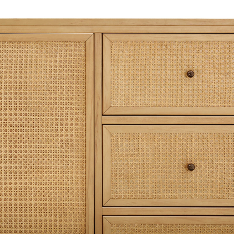 M23727HYHC,Marin Chifforobe  Assembled in Honey and Honey Cane
