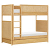 M25994HYNC,Bondi Cane Convertible Bunk Bed in Honey with Natural Cane