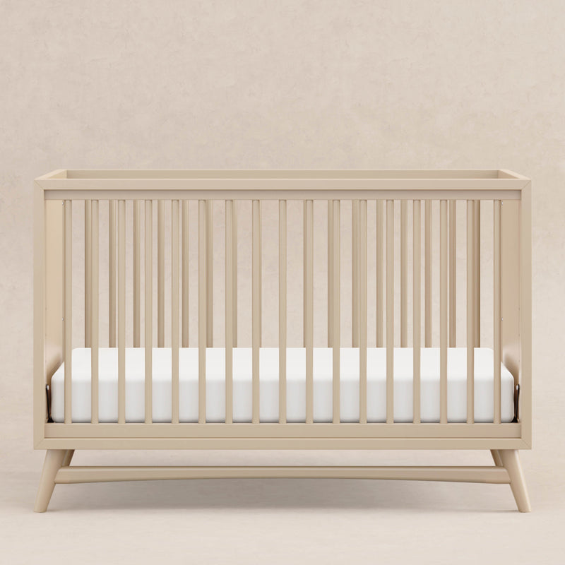 M15401TPE,Peggy Mid-Century 3-in-1 Convertible Crib w/Toddler Bed Conversion Kit in Taupe