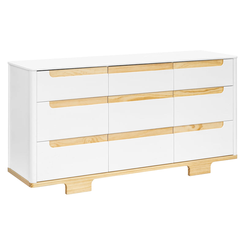 M23428WN,Yuzu 9-Drawer Dresser  Assembled in White/Natural