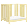 M30880PY,Rolli 9-in-1 Convertible All-Stages?? Crib w/ Bassinet & Toddler Bed Kits in Pale Yellow