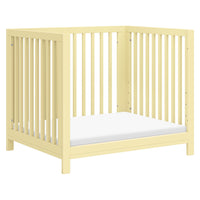 M30880PY,Rolli 9-in-1 Convertible All-Stages?? Crib w/ Bassinet & Toddler Bed Kits in Pale Yellow