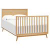 M15901HY,Palma Mid-Century 4-in-1 Convertible Crib w/ Toddler Bed Conversion in Honey