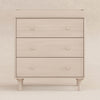 M9023NX,Lolly 3-Drawer Changer Dresser w/Removable Changing Tray in Washed Natural