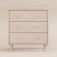 M9023NX,Lolly 3-Drawer Changer Dresser w/Removable Changing Tray in Washed Natural