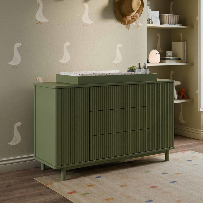 M29816OL,Pogo Tambour Assembled Dresser in Olive