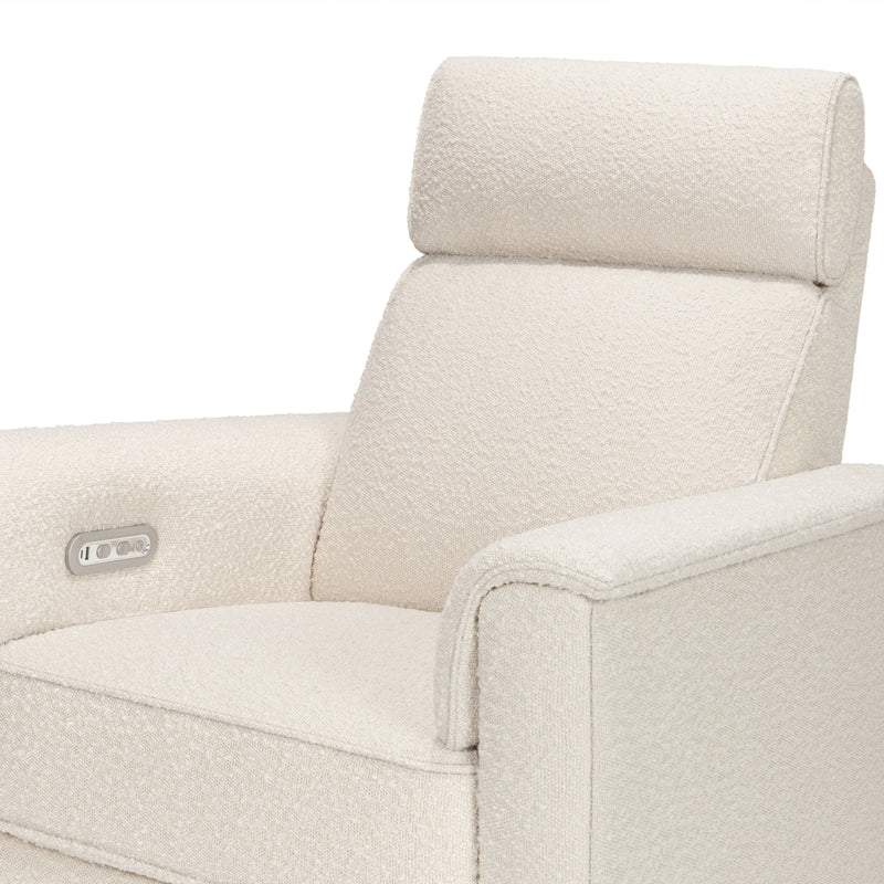 M17186PWB,Willa Plus Power Glider Recliner w/ Power Headrest in Performance Ivory Boucle