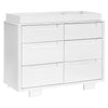 M23426W,Yuzu 6-Drawer Dresser in White