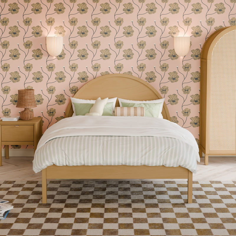 M25996HY,Bondi Full Bed in Honey