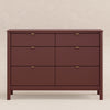 M25616CR,Bondi 6-Drawer Assembled Dresser in Crimson
