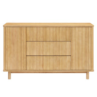 M29816HY,Pogo Tambour Assembled Dresser in Honey