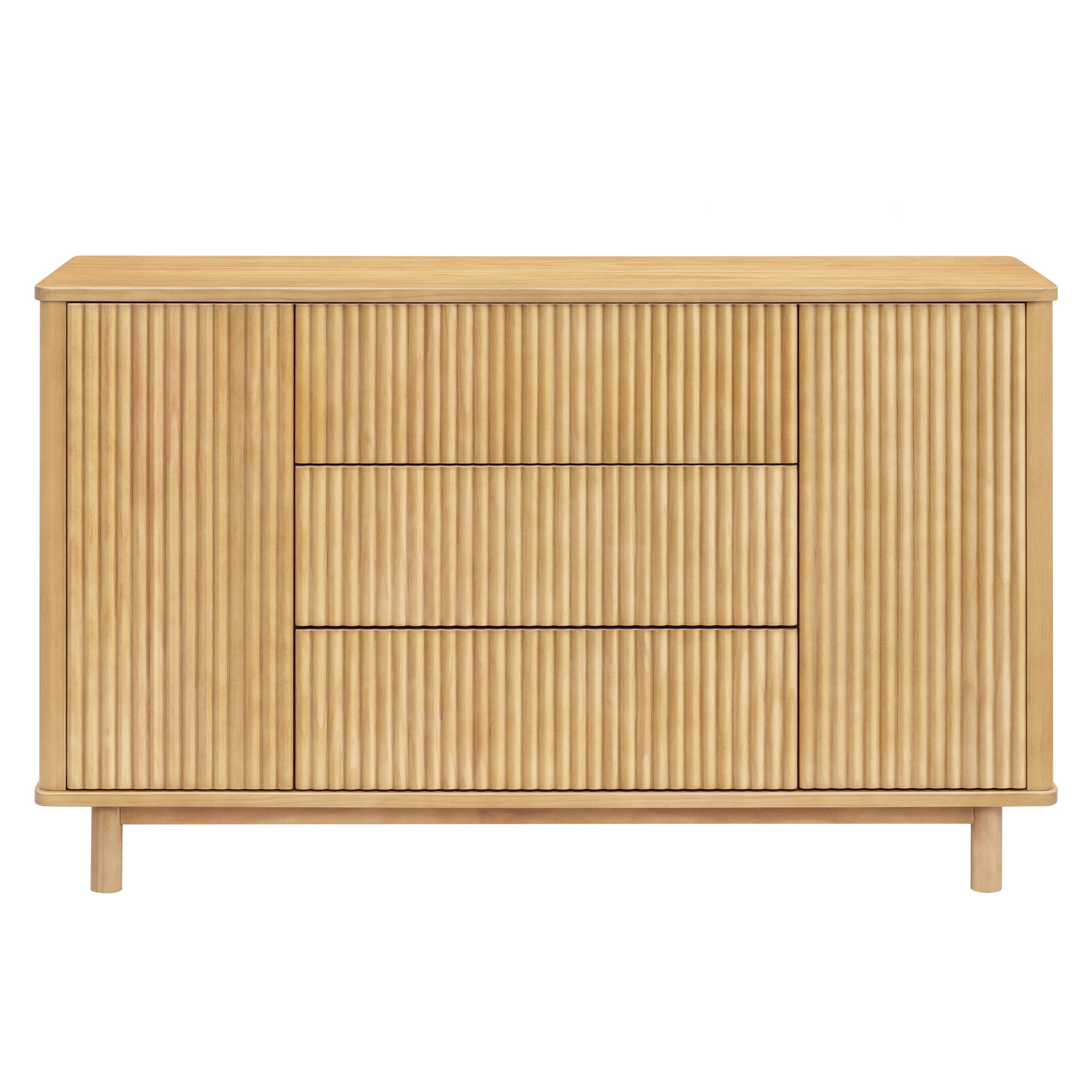 M29816HY,Pogo Tambour Assembled Dresser in Honey