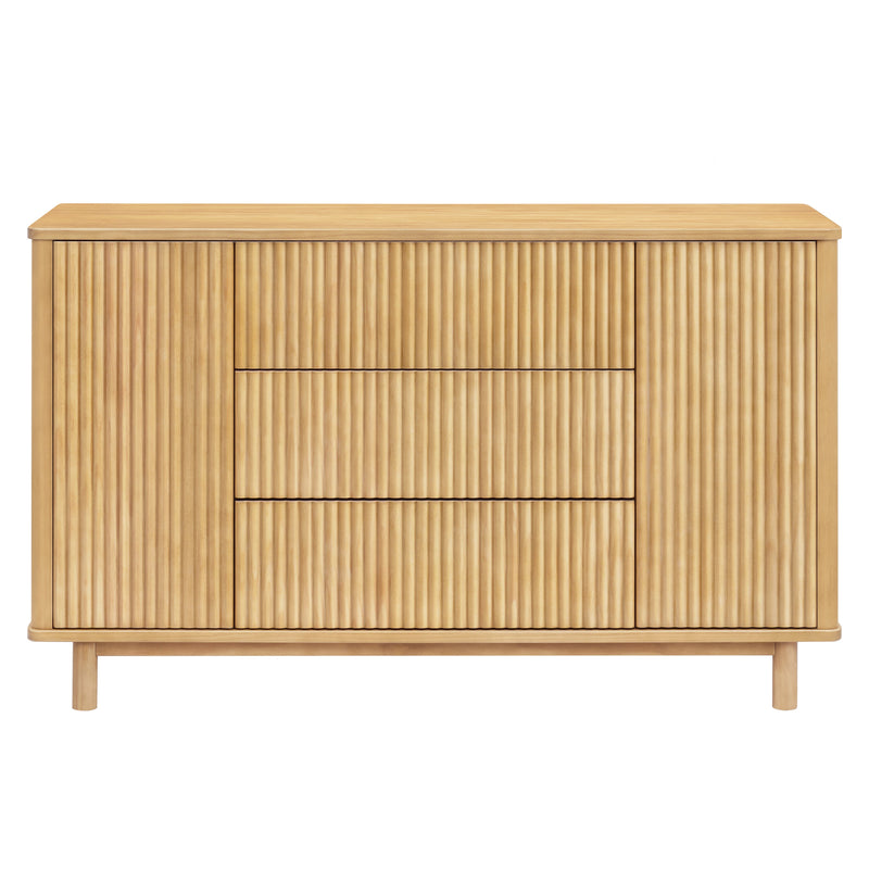 M29816HY,Pogo Tambour Assembled Dresser in Honey