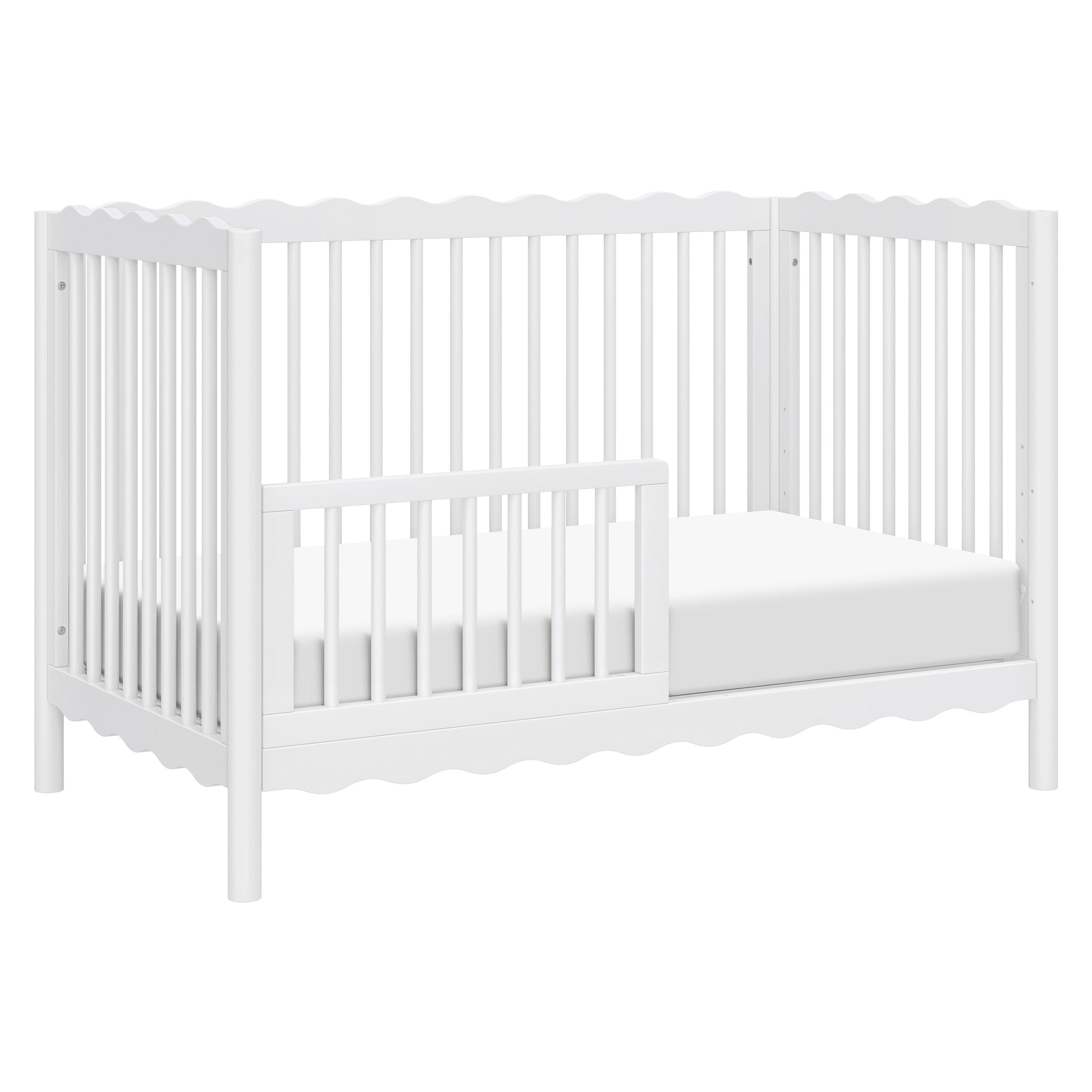 M27901W,Swell 4-in-1 Convertible Crib w/Toddler Conversion Kit in White