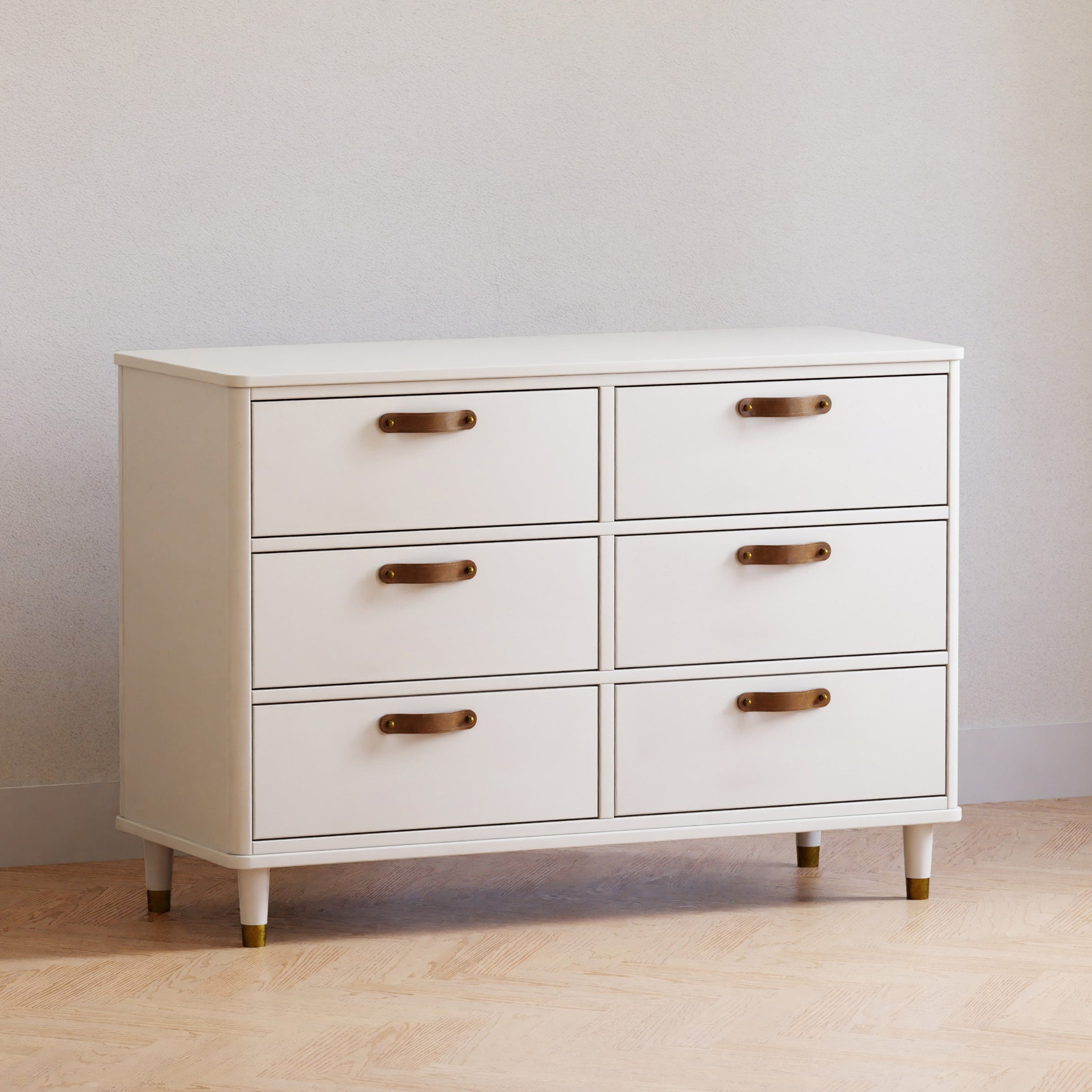 B14316RW,Tanner 6-Drawer Dresser in Warm White