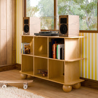 M31811HY,Crosby Open Bookcase in Honey