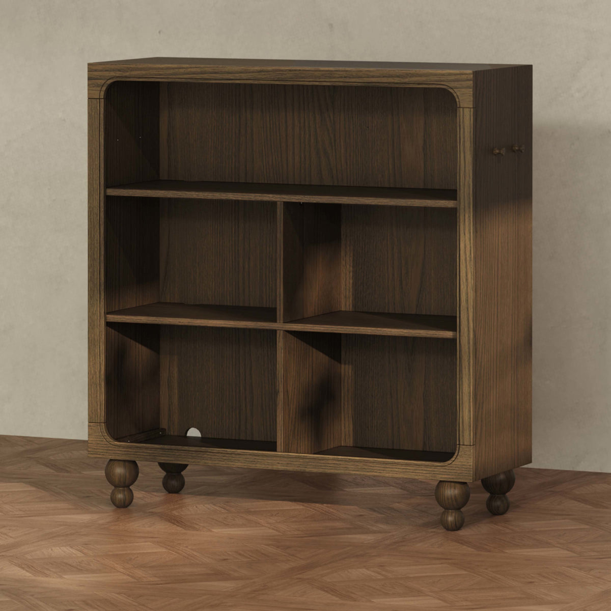 M33314TE,Nate Berkus x Babyletto Astre Assembled Bookcase in Toffee
