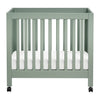 M6698LS,Origami Mini Crib in Light Sage