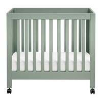 M6698LS,Origami Mini Crib in Light Sage