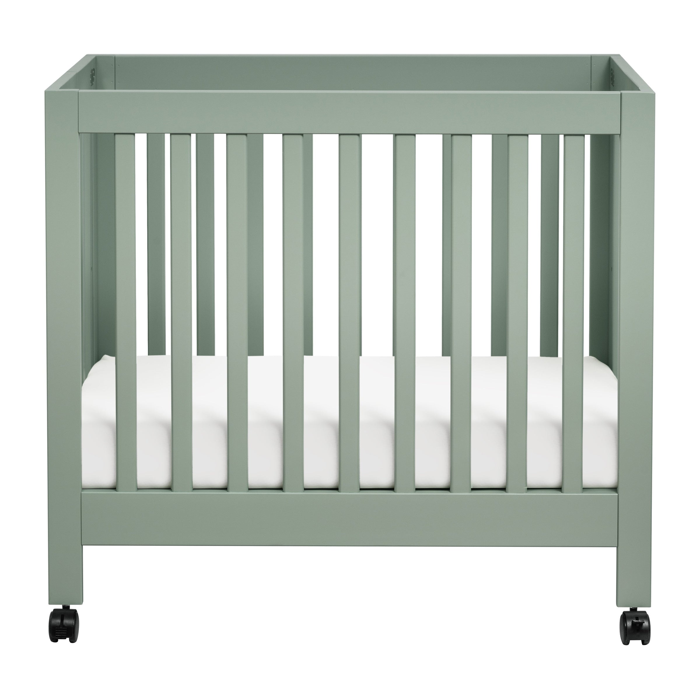 M6698LS,Origami Mini Crib in Light Sage