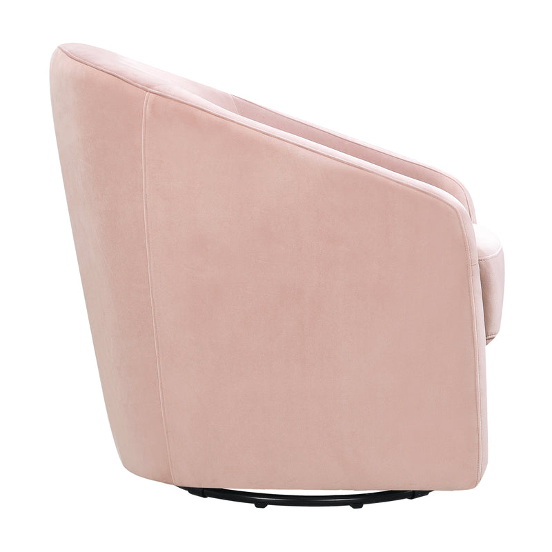 M5887BPV,Madison Swivel Glider in Blush Pink Velvet