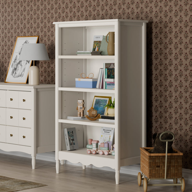 M7114RW,Liberty Assembled Bookcase in Warm White