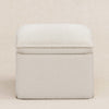 M20985WB,Cali Storage Ottoman in Ivory Boucle