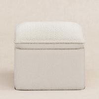 M20985WB,Cali Storage Ottoman in Ivory Boucle