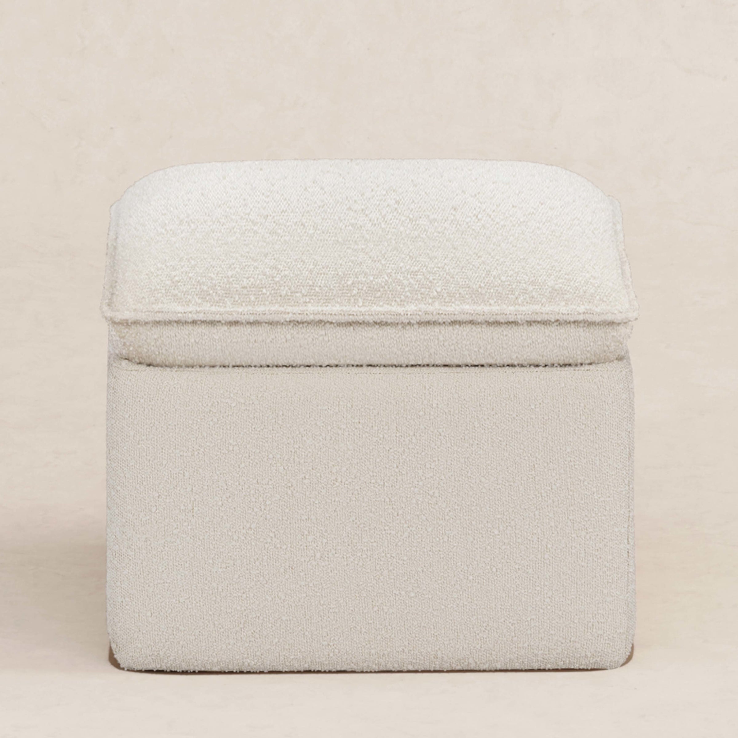 M20985WB,Cali Storage Ottoman in Ivory Boucle