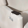 M11286PCMEW,Kiwi Plus Power Glider Recliner w/ Power Headrest in Performance Cream Eco-Weave