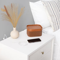 M15960RW,Palma Nightstand with USB Port  Assembled in Warm White