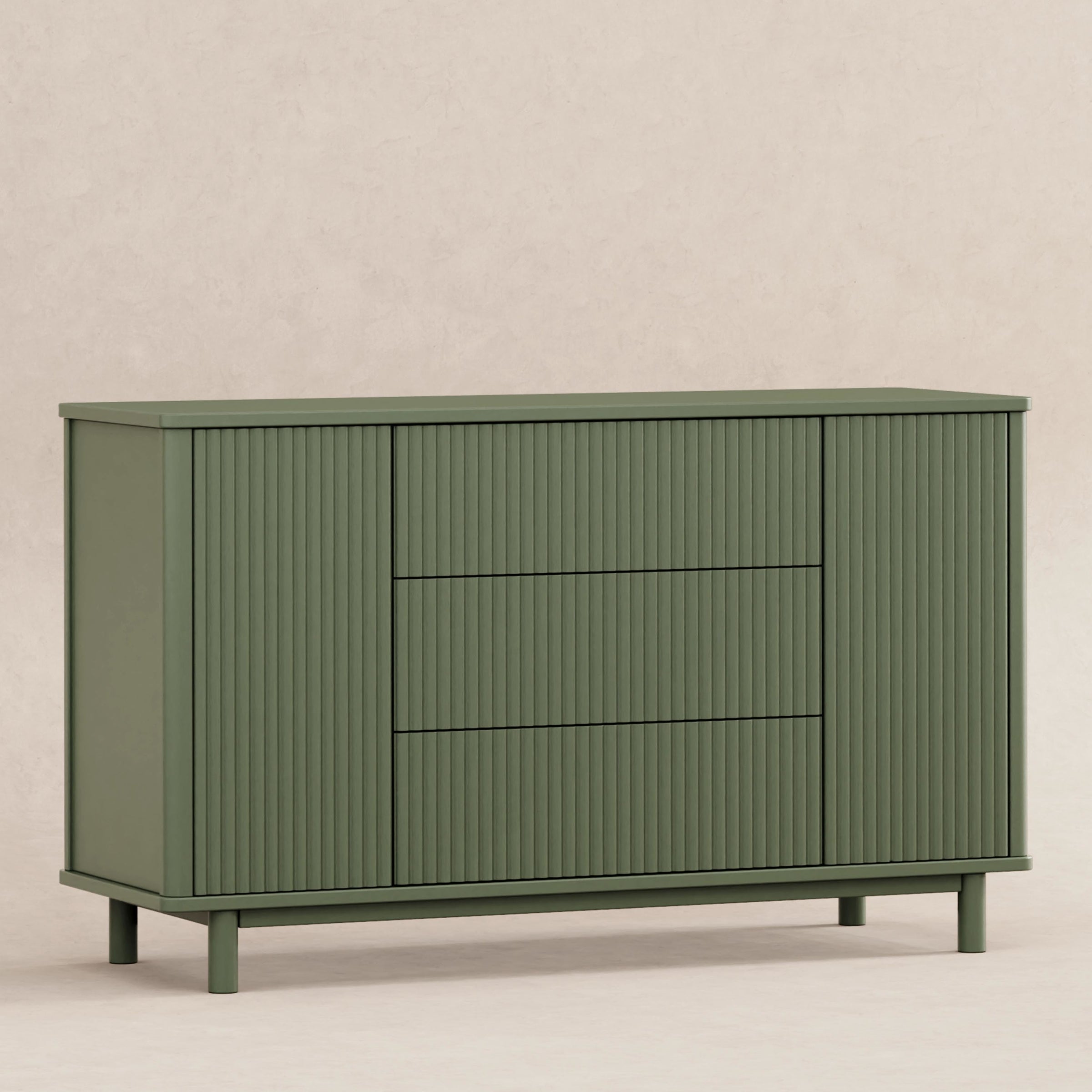 M29816OL,Pogo Tambour Assembled Dresser in Olive