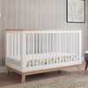 M5801WNX,Scoot 3-in-1 Convertible Crib w/ToddlerBedConversion Kit in White/WashedNatural