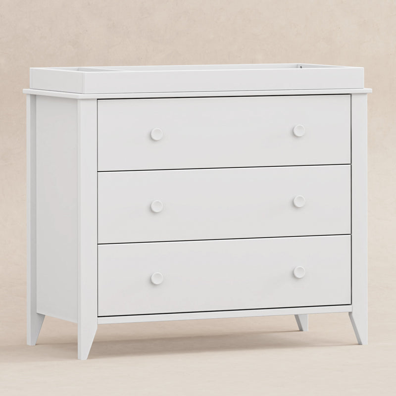 M10323W,Sprout 3-Drawer Changer Dresser in White Finish