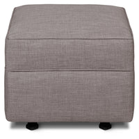 M17285FTGRY,Willa/Alden Gliding Ottoman in Steel Grey Tweed
