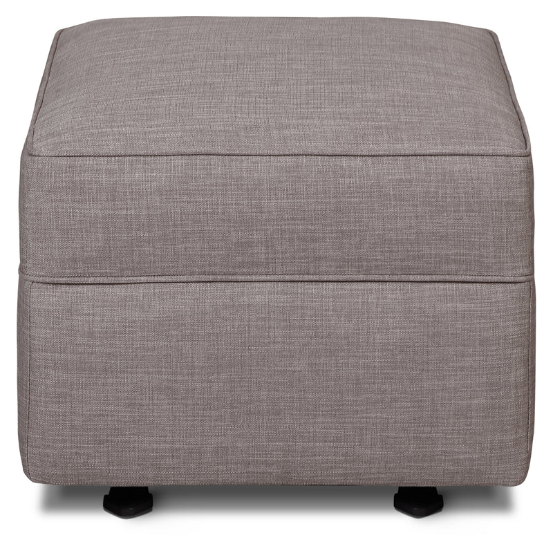 M17285FTGRY,Willa/Alden Gliding Ottoman in Steel Grey Tweed
