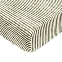 T34335JS,Nate Berkus x Babyletto Crib Sheet in Juniper Stripe
