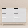 M4216NXW,Hudson 6-Drawer Double Dresser  Assembled in Washed Natural and White