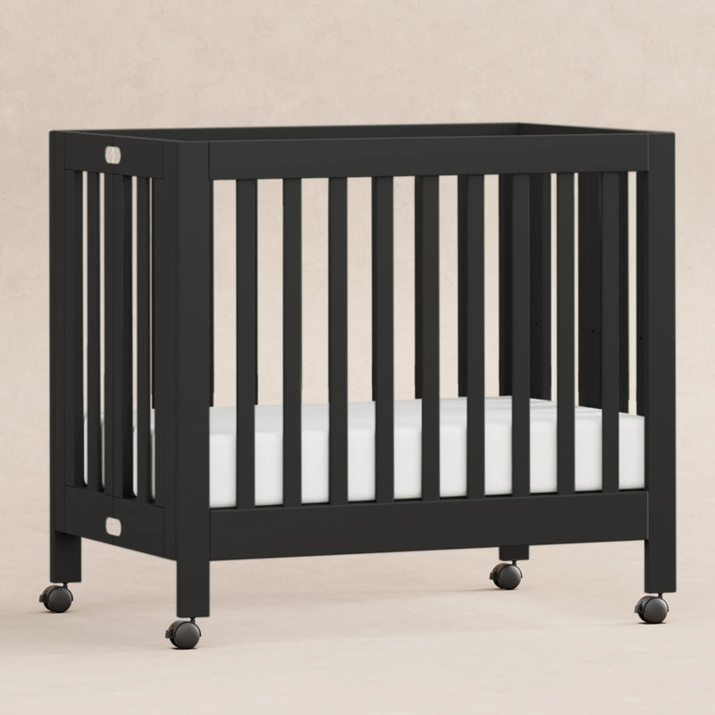 M6698B,Origami Mini Crib in Black Finish